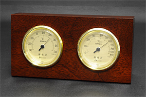 TM758ウッディEX 温湿度計